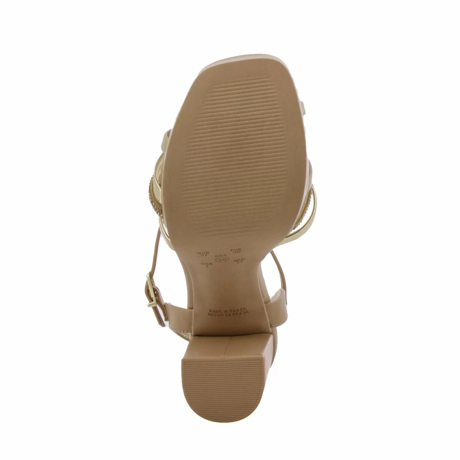 Дамски Сандали На Ток RAMARIM - 2457254 ALMOND/GOLD/NAT/CAQUI