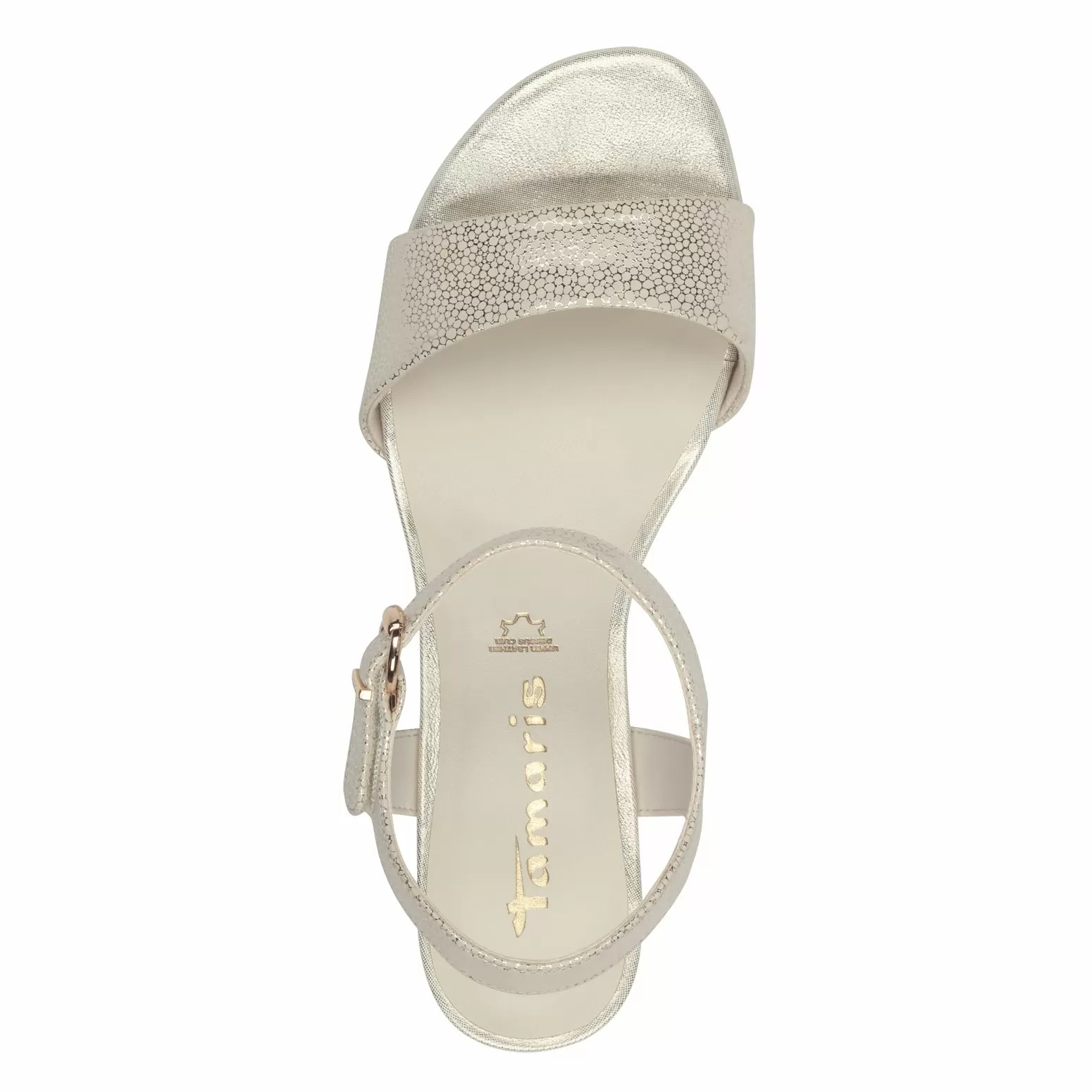 Дамски Сандали На Ток TAMARIS - 1-28250-42-968 LT GOLD STRUCT - Image 5