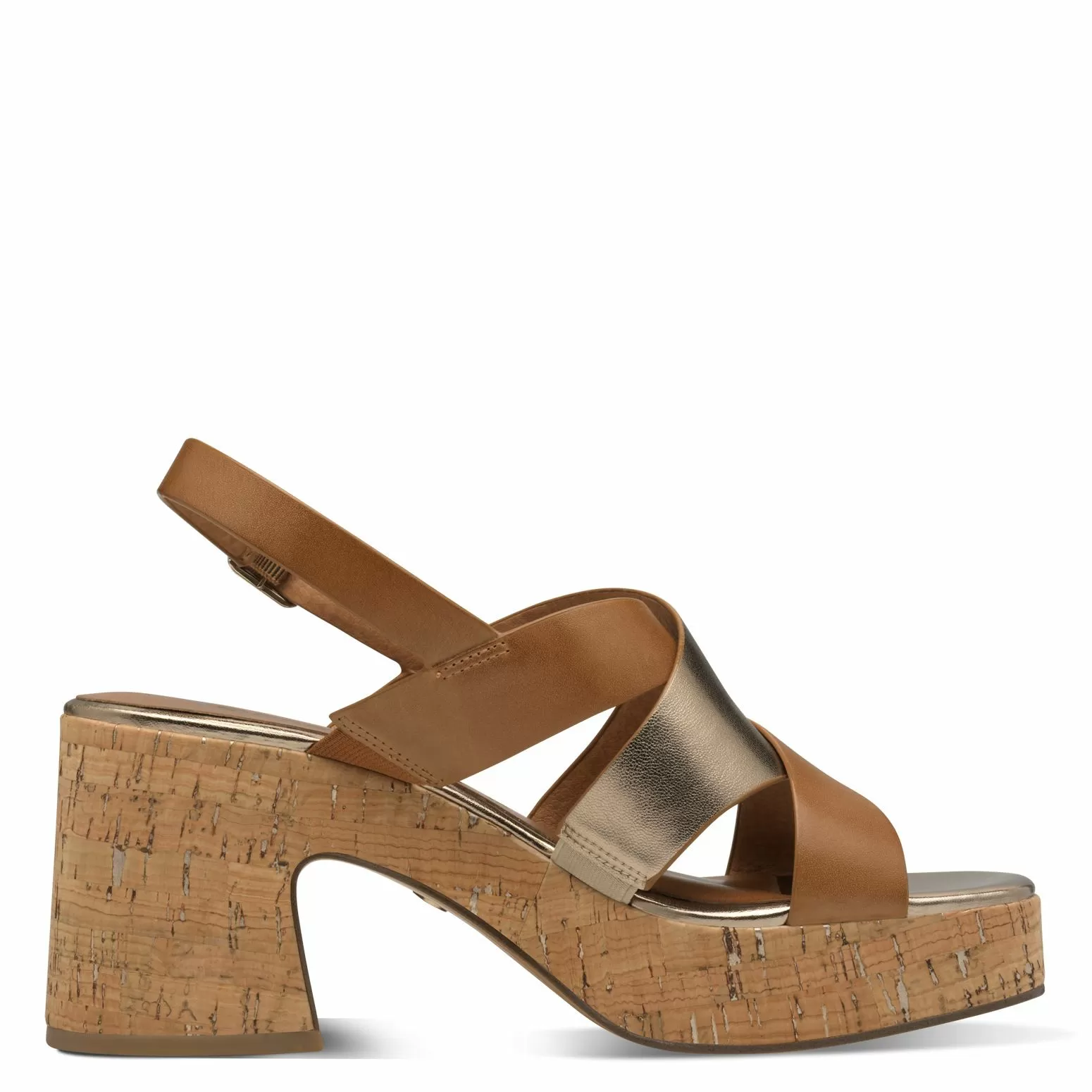 Дамски Сандали На Ток TAMARIS - 1-28312-44-392 COGNAC COMB