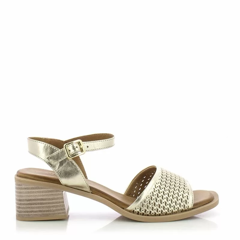 Дамски Сандали На Ток VERONELLA - 030-43-3168 MTLC GOLD