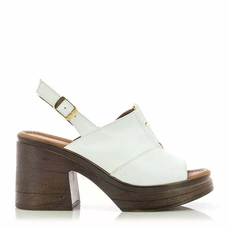 Дамски Сандали На Ток VERONELLA - 360-75 WHITE - Image 5