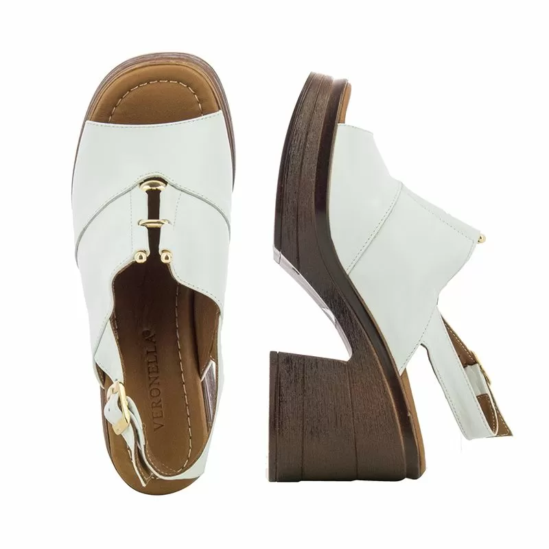 Дамски Сандали На Ток VERONELLA - 360-75 WHITE