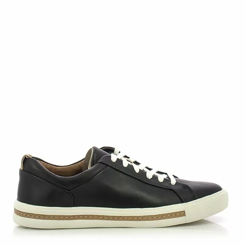 Дамски Сникърс CLARKS - 26141642 UN MAUI LACE BLACK LEATHER