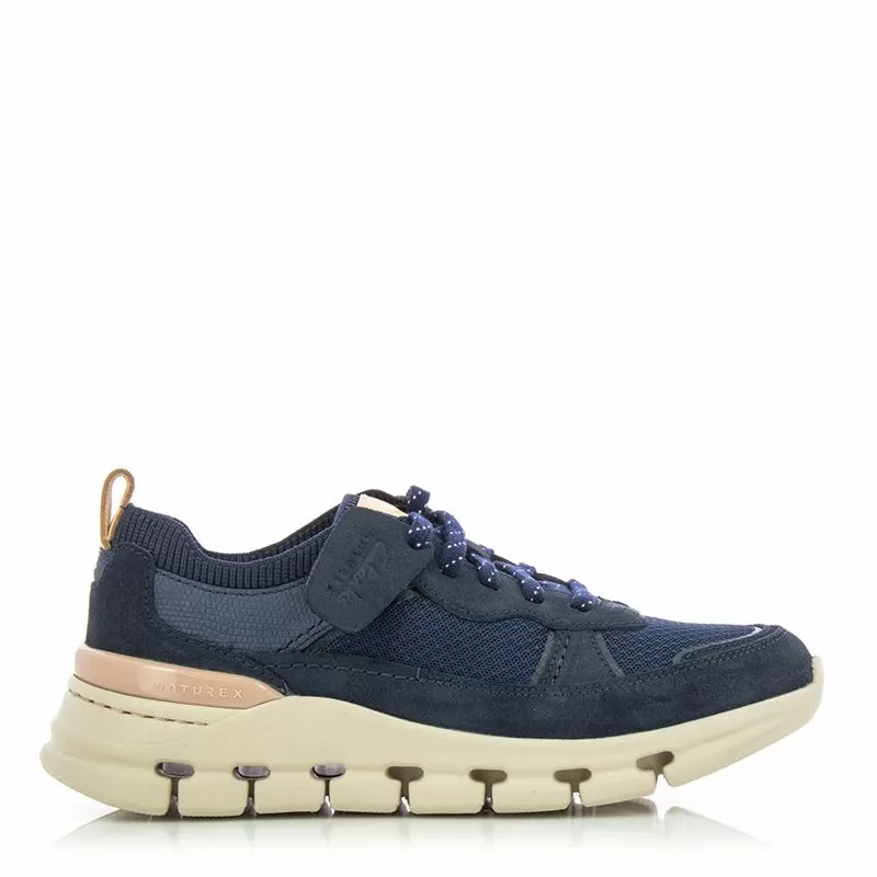 Дамски Сникърс CLARKS - 26176773 NATURE X COVE NAVY COMBI