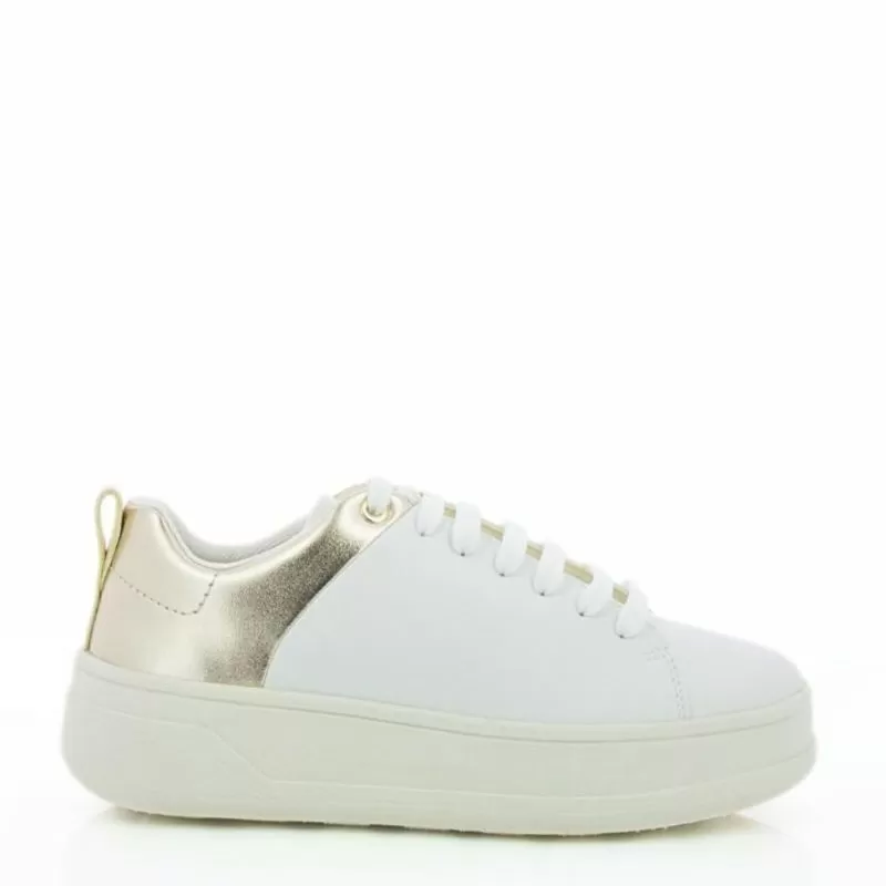 Дамски Сникърс GEOX - D46WVB D SPHERICA WHITE/LT GOLD