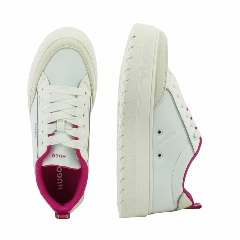 Дамски Сникърс HUGO - 50536343 LYSSA TENN NYSDPU OPEN WHITE