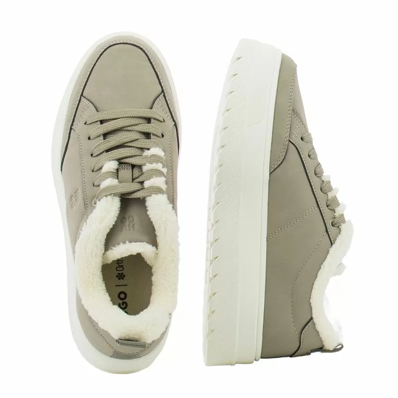 Дамски Сникърс HUGO - 50552645 LYSSA TENN BPFR LIGHT BEIGE - Image 5