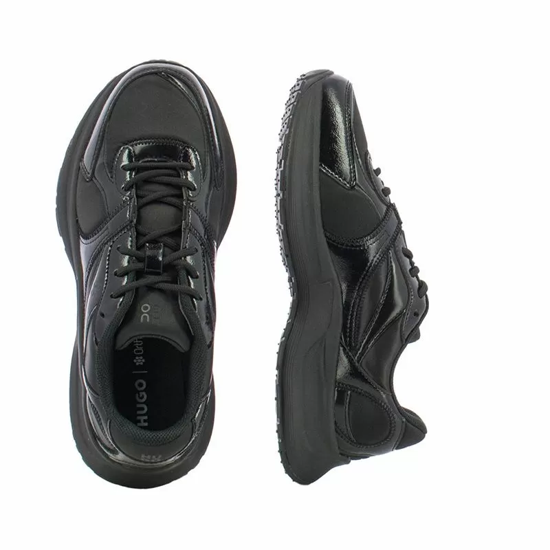 Дамски Сникърс HUGO - 50552668 STARLIT RUNN NPKST BLACK - Image 5