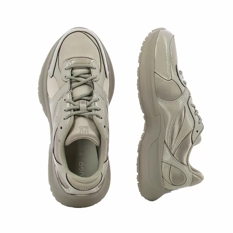 Дамски Сникърс HUGO - 50552668 STARLIT RUNN NPKST LIGHT BEIGE - Image 5