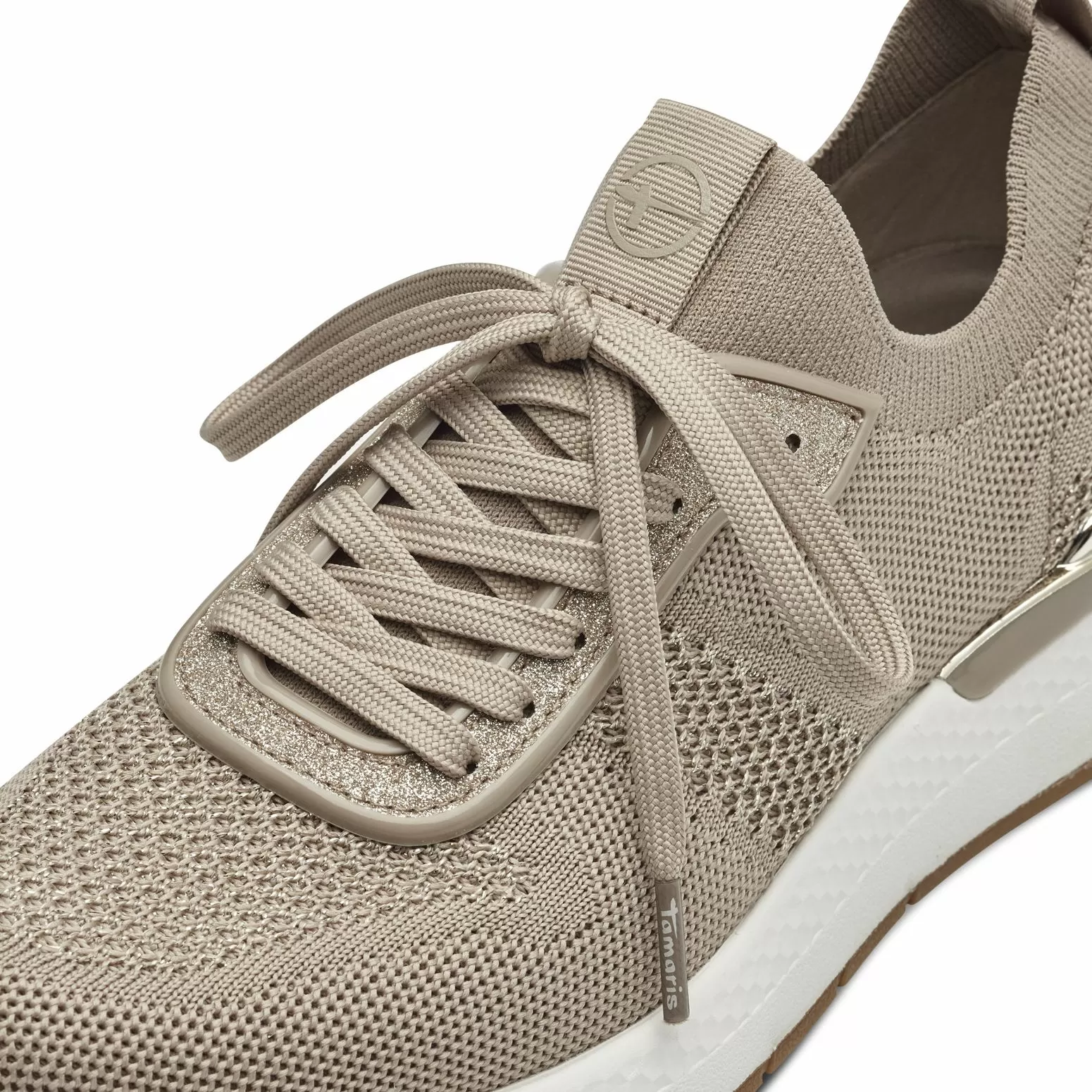 Дамски Сникърс TAMARIS - 1-23712-42-498 IVORY METALLIC - Image 6