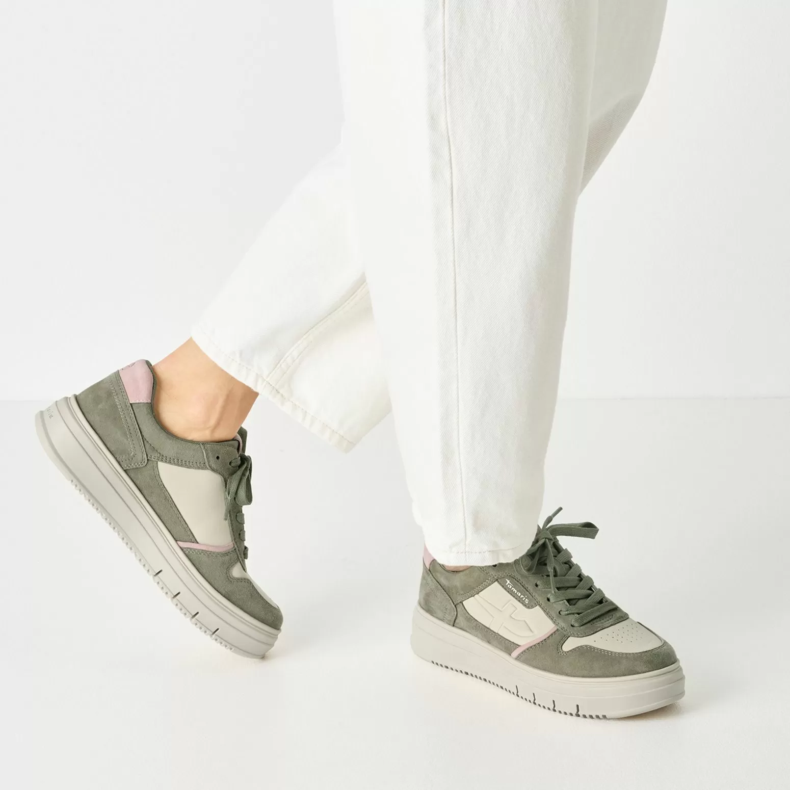 Дамски Сникърс TAMARIS - 1-23746-43-770 SAGE COMB - Image 6