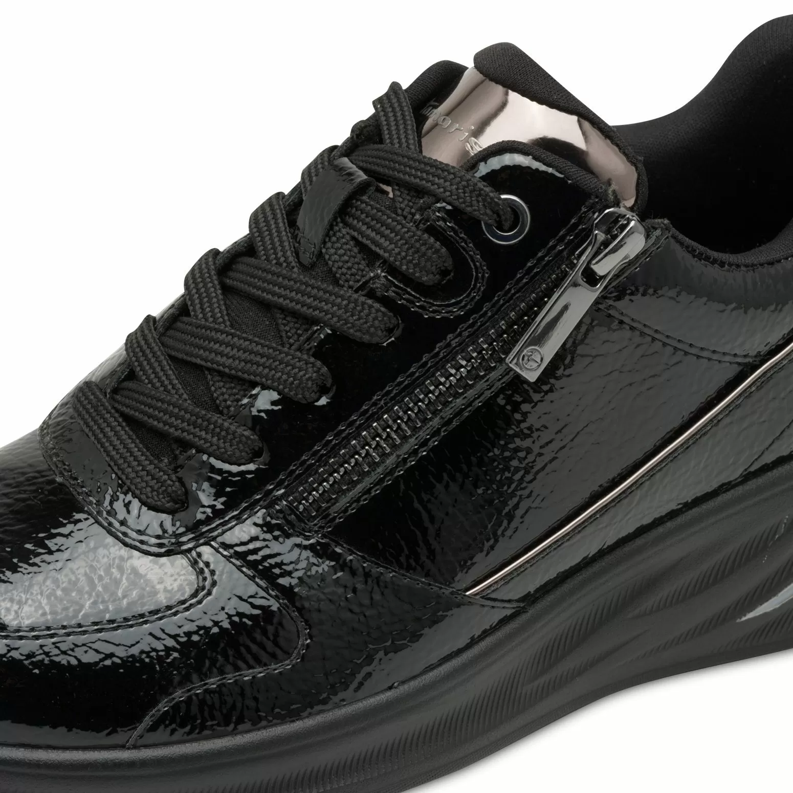 Дамски Сникърс TAMARIS - 1-23754-45-018 BLACK PATENT - Image 7