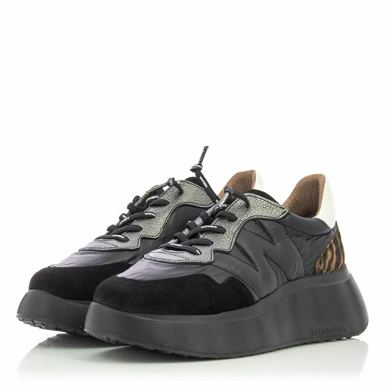 Дамски Сникърс WONDERS - A-3610 ROMA NEGRO/NEGRO - Image 5