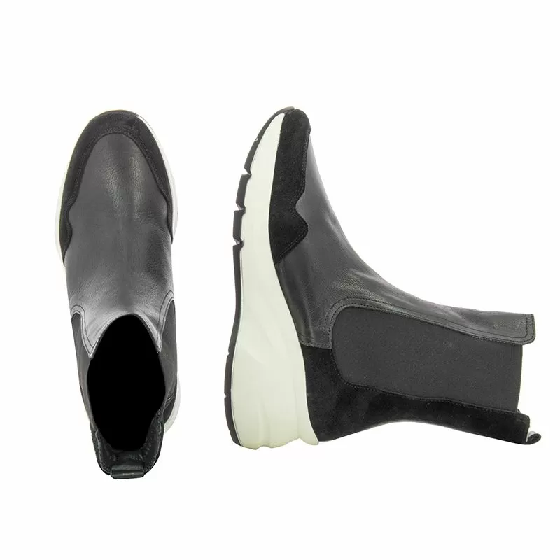 Дамски Спортни Боти CARLO FABIANI - 16019301 BLACK SUEDE/BLACK LEATHER