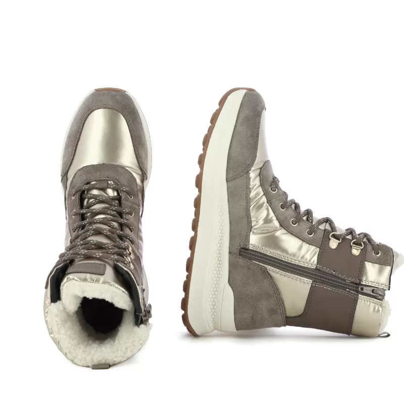 Дамски Спортни Боти GEOX - D46WPA D SPHERICA ACTIF LT TAUPE/TAUPE - Image 5