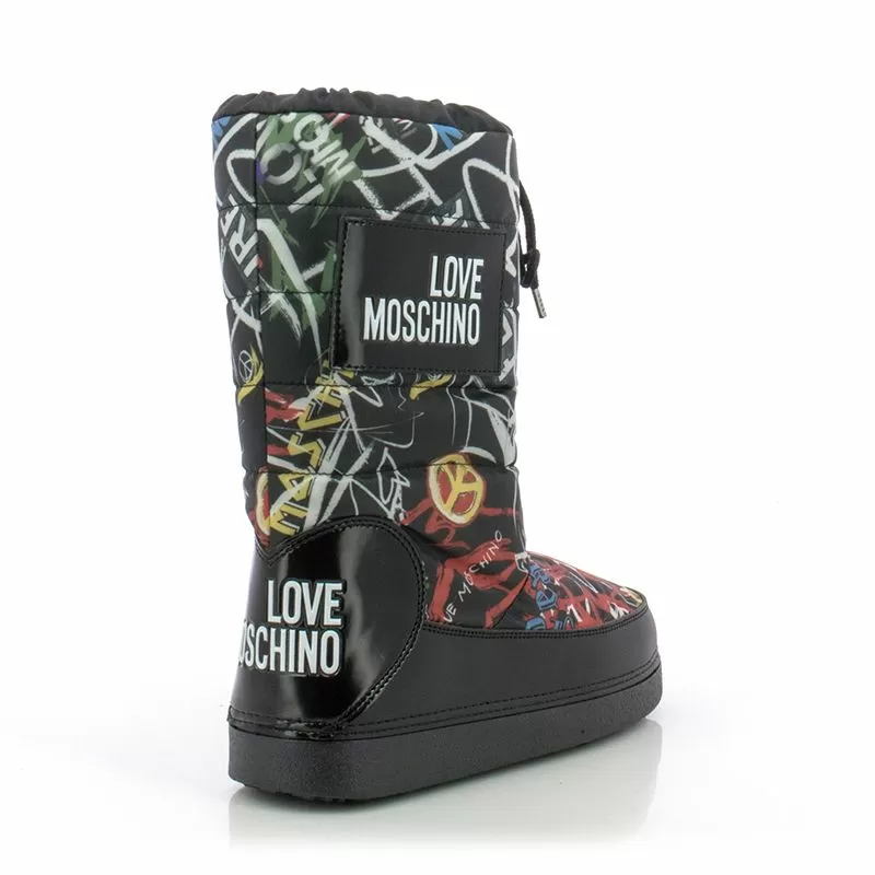Дамски Спортни Боти MOSCHINO - JA24022G16IP200A ST. GRAFF. NE