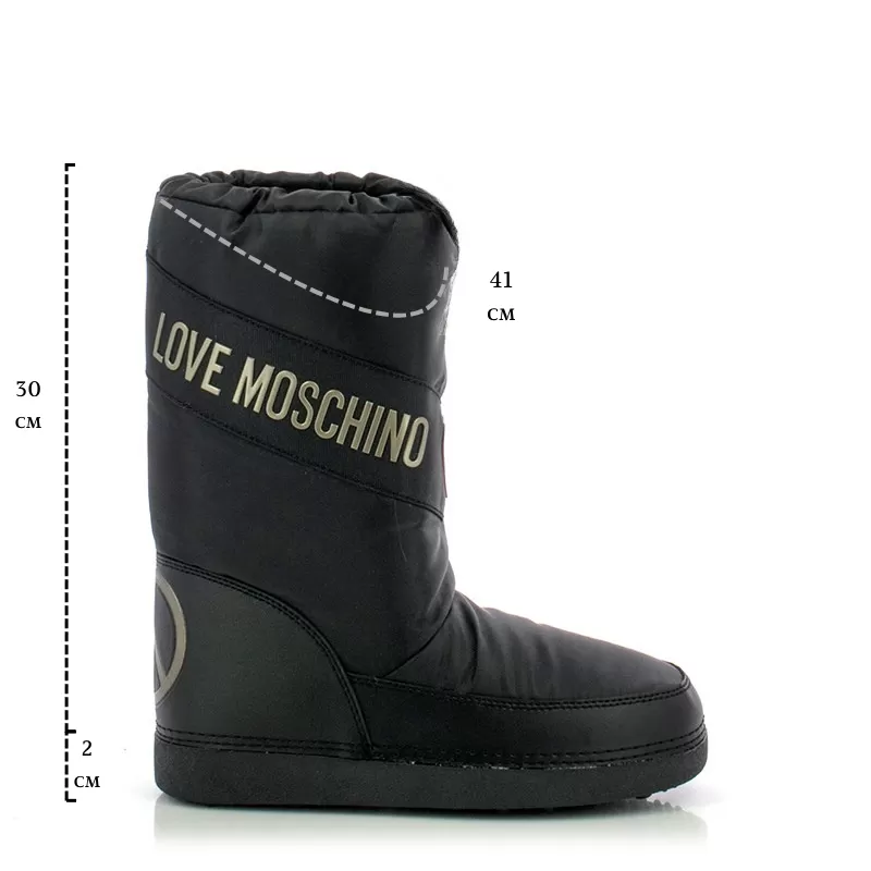 Дамски Спортни Боти MOSCHINO - JA24032G1FISY0000 NERO - Image 6