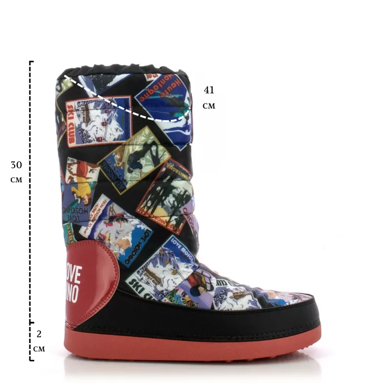 Дамски Спортни Боти MOSCHINO - JA24092G06JO0000 CLUB - Image 6