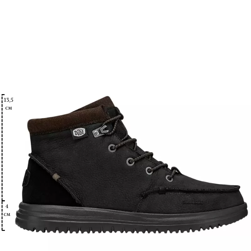 Мъжки Ежедневни Боти HEY DUDE - 40189-001 BRADLEY BOOT BLACK