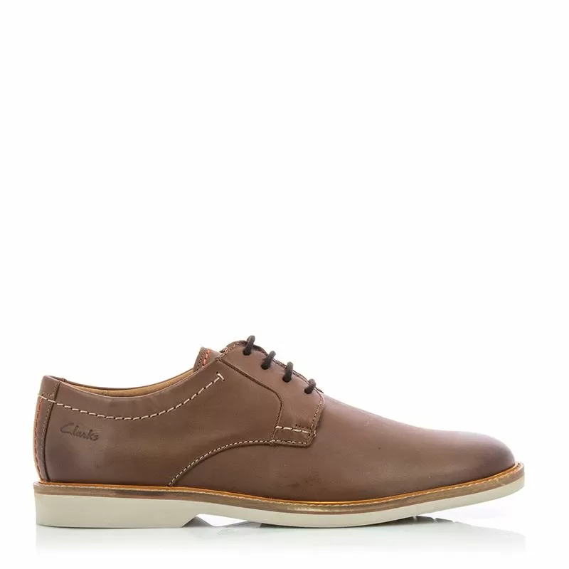 Мъжки Ежедневни CLARKS - 26172070 ATTICUS LTLACE DARK TAN LEA