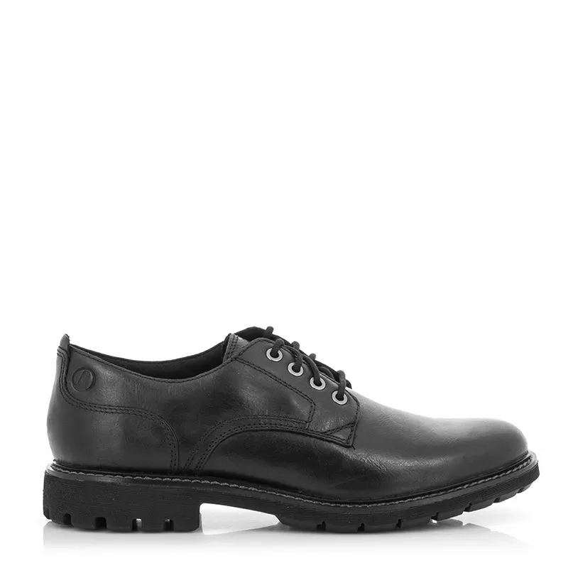 Мъжки Ежедневни CLARKS - 26173434 BATCOMBE TIE BLACK LEATHER