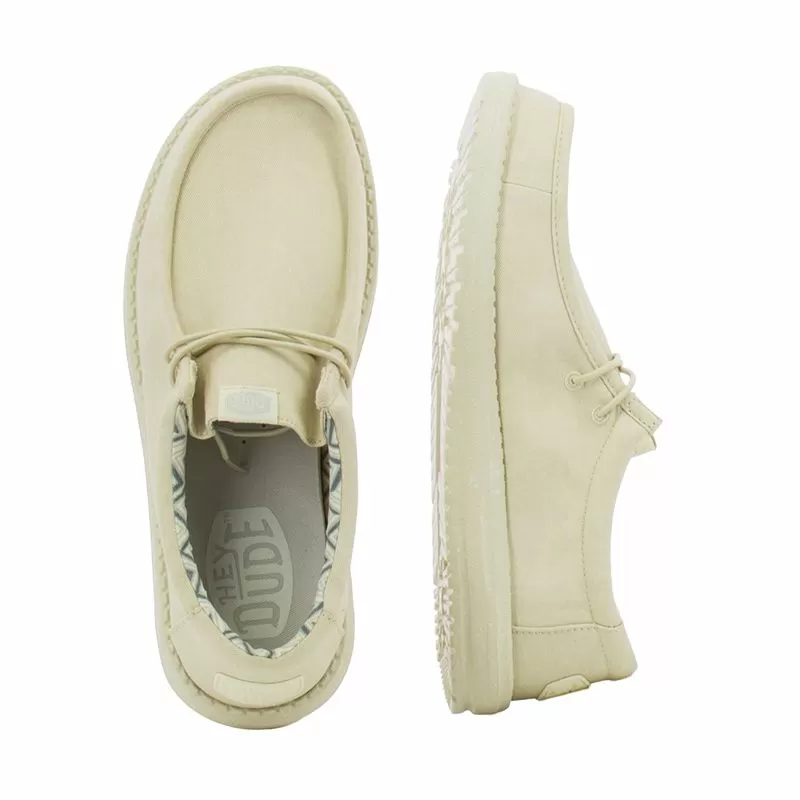 Мъжки Ежедневни HEY DUDE - 40700-1KA WALLY STRETCH STONE WHITE - Image 5