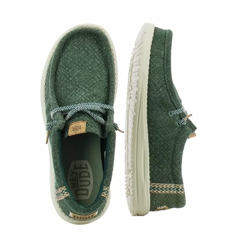 Мъжки Ежедневни HEY DUDE - 43085-336 WALLY JUTE SEA GREEN - Image 5