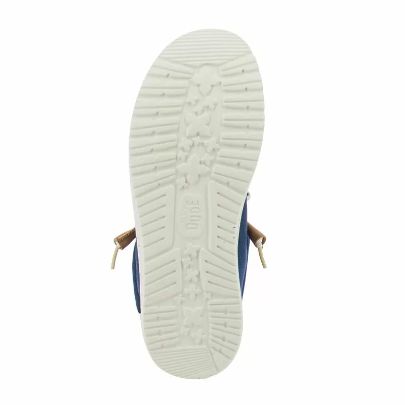 Мъжки Ежедневни HEY DUDE - 43086-4UA WALLY SUMMER BLUE/WHITE