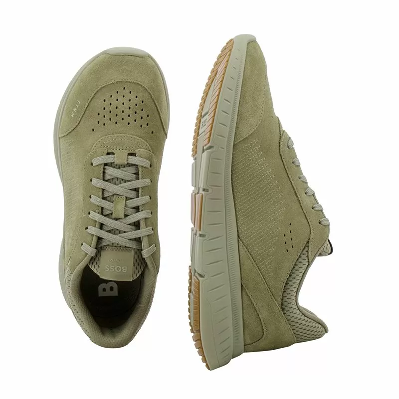 Мъжки Сникърс BOSS - 50542109 C TTNM RUNN SD MEDIUM GREY