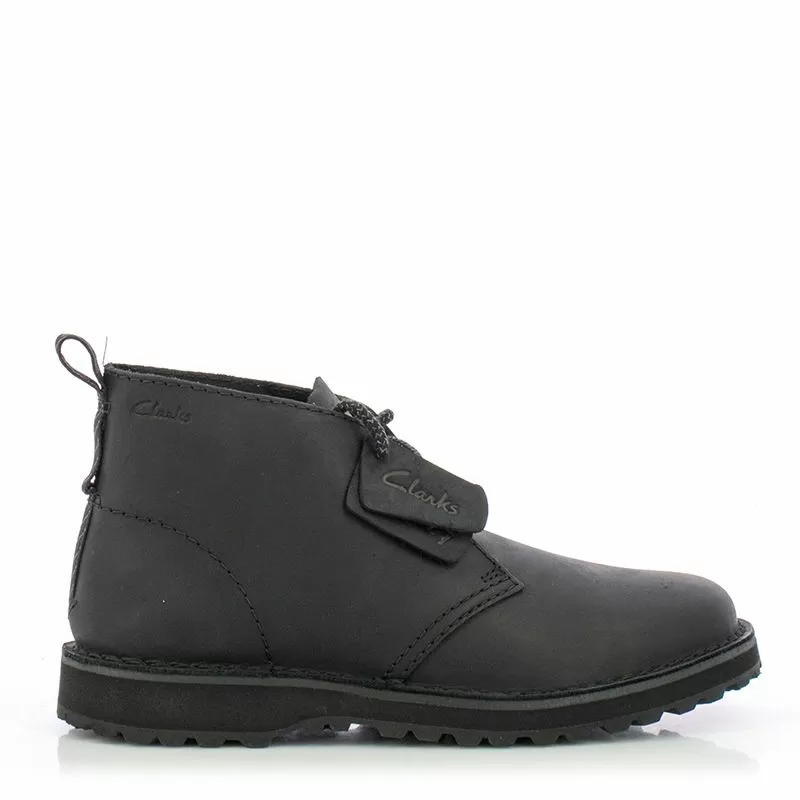 Мъжки Сникърс CLARKS - 26179716 SOLSBURY DB BLACK LEATHER