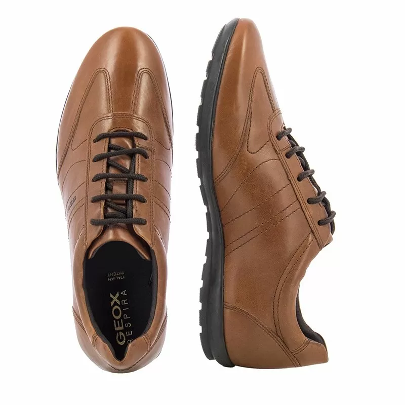 Мъжки Сникърс GEOX - U74A5B 239 UOMO SYMBOL BROWN COTTO