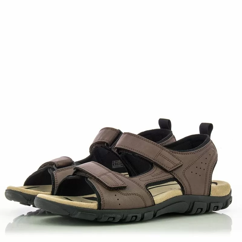 Мъжки Спортни Сандали GEOX - U4524B 169 UOMO SANDAL STRADA DARK BROWN - Image 5