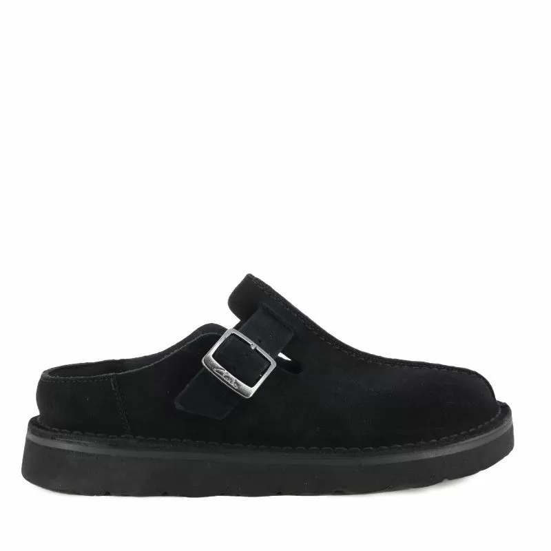 Сабо CLARKS - 26184167 SOLSBURY MULE BLACK SDE