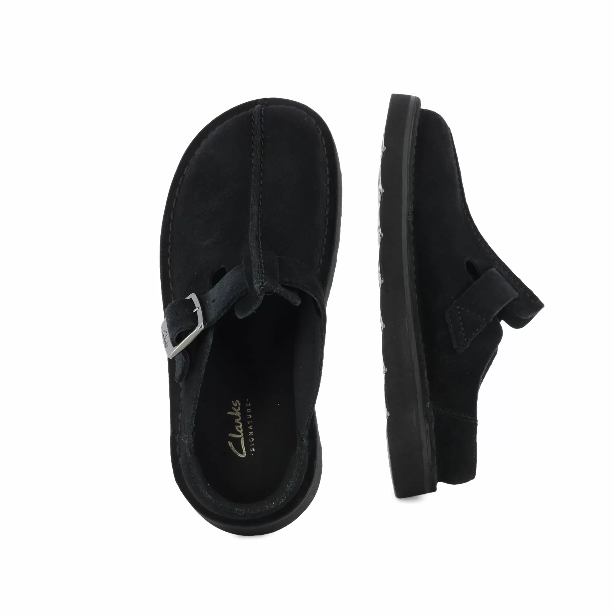 Сабо CLARKS - 26184167 SOLSBURY MULE BLACK SDE - Image 5