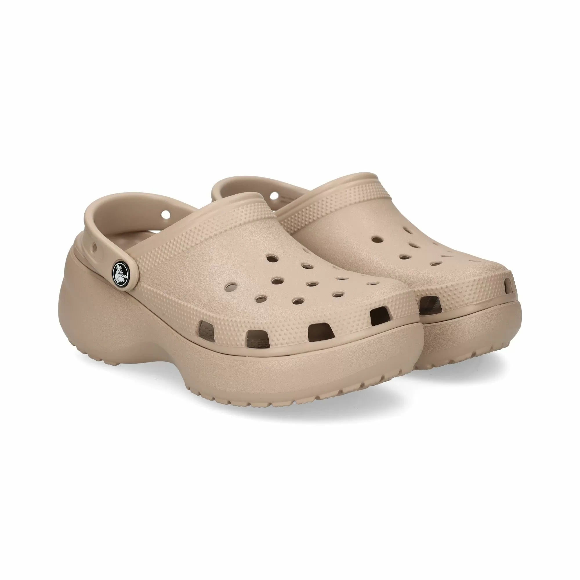 Сабо CROCS - 206750-214 CLASSIC PLATFORM CLOG TAUPE
