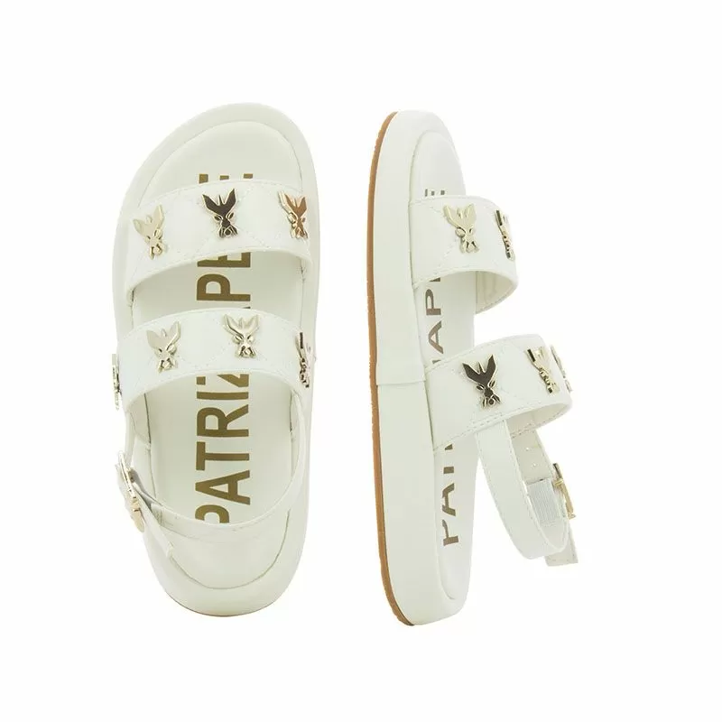 Сандали Момичета PATRIZIA PEPE - PP175.27 BIANCO/PLATINO