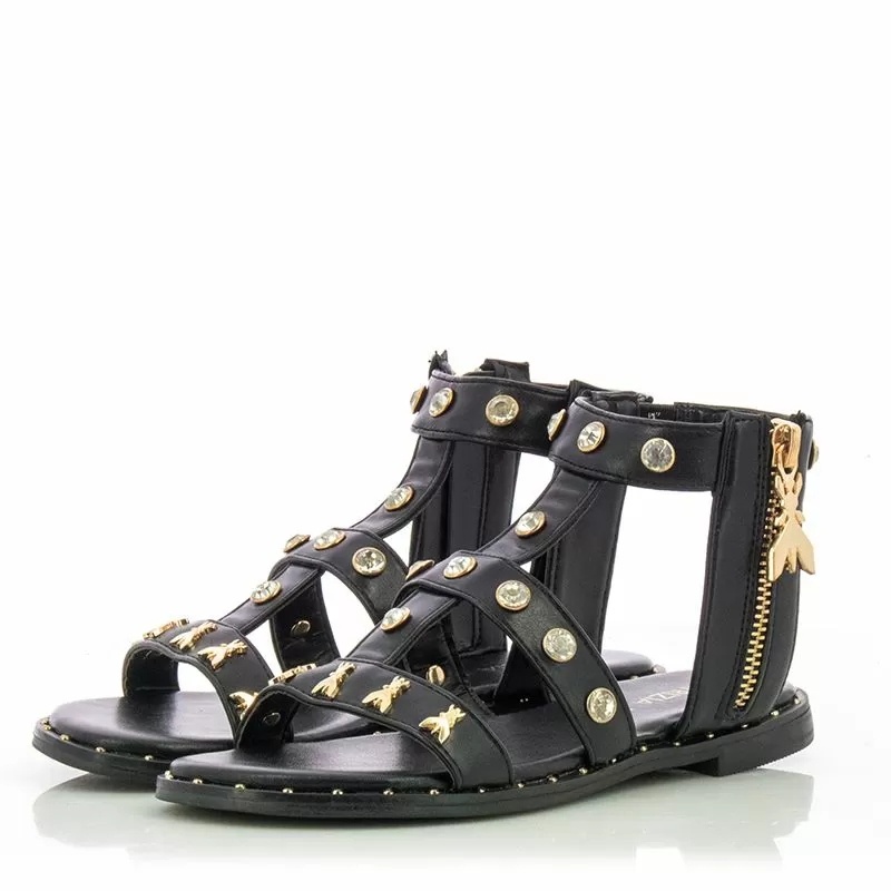 Сандали Момичета PATRIZIA PEPE - PPJ241.01 NERO/PLATINO - Image 5