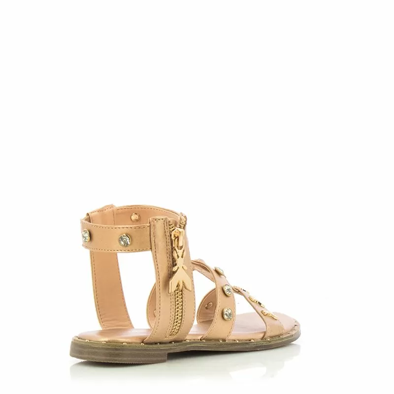 Сандали Момичета PATRIZIA PEPE - PPJ241.02 LAMINATO/PLATINO