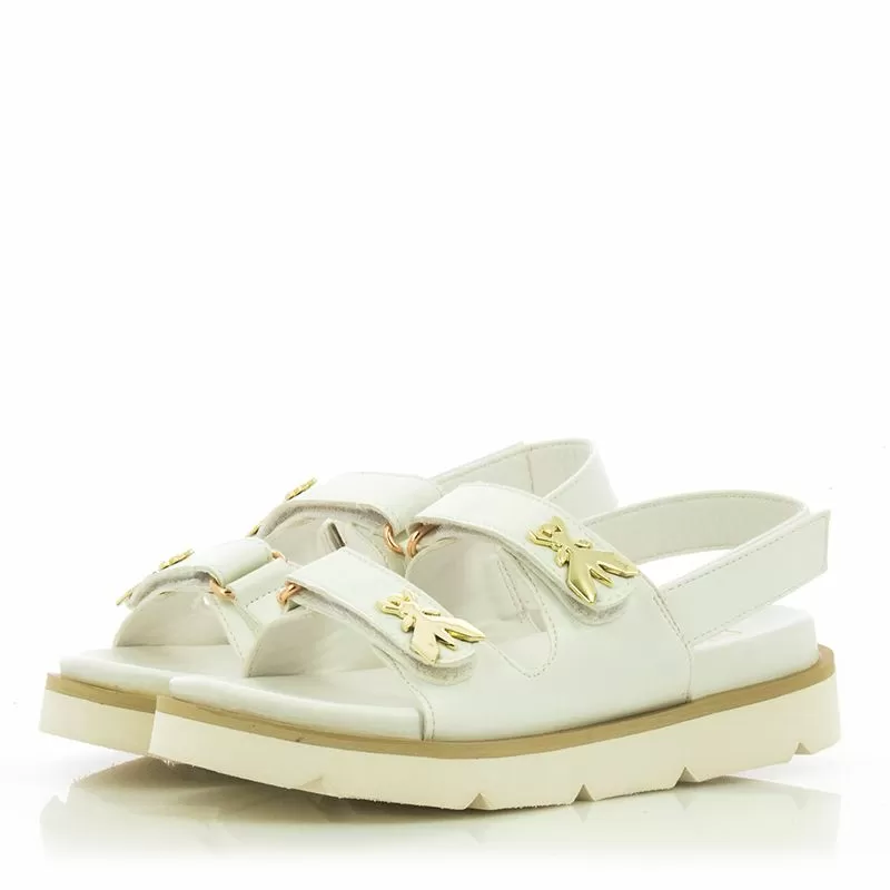 Сандали Момичета PATRIZIA PEPE - PPJ243.06 BIANCO/PLATINO - Image 5