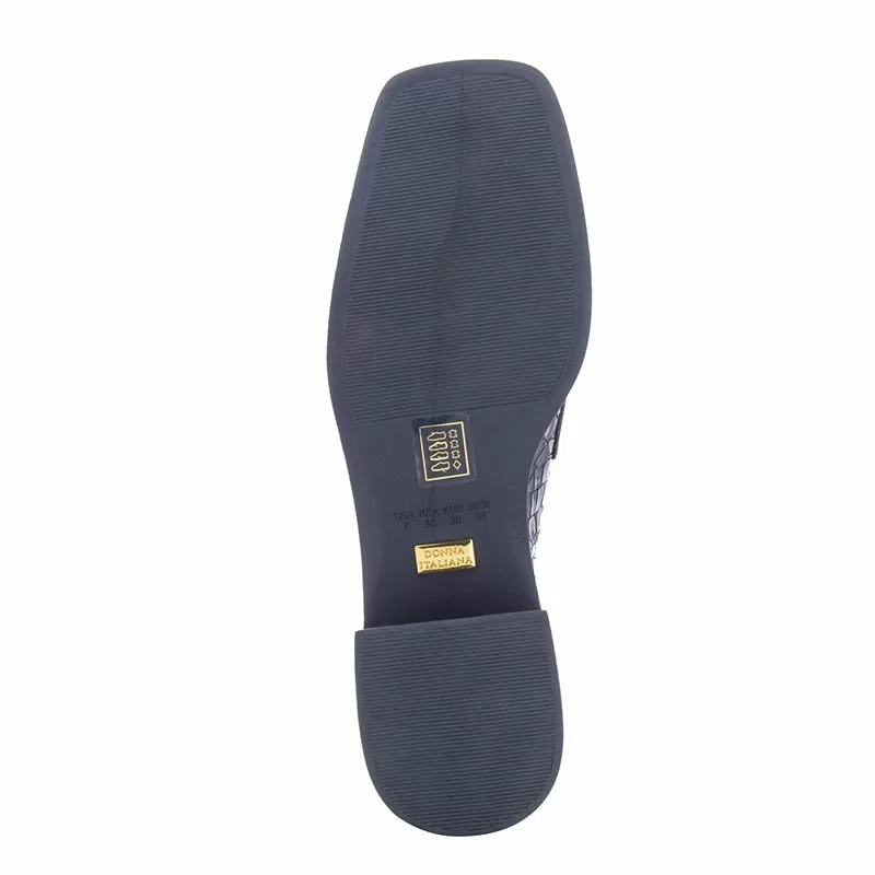 Токчета DONNA ITALIANA - 11405-753-858 CROCO LUX DEEP BLUE MA - Image 5