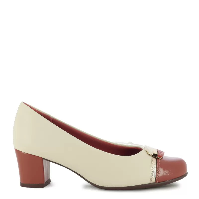 Токчета PICCADILLY - 110194 LAURA WHITE/OURO/OCRE