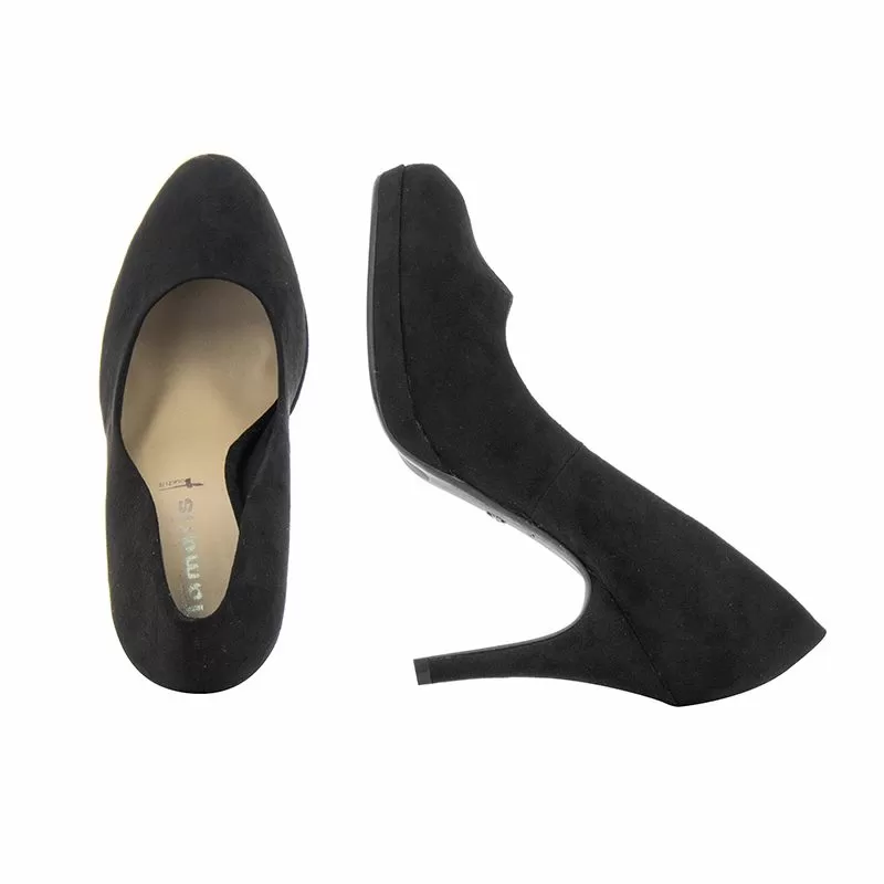Токчета TAMARIS - 1-1-22447-21 BLACK SUEDE