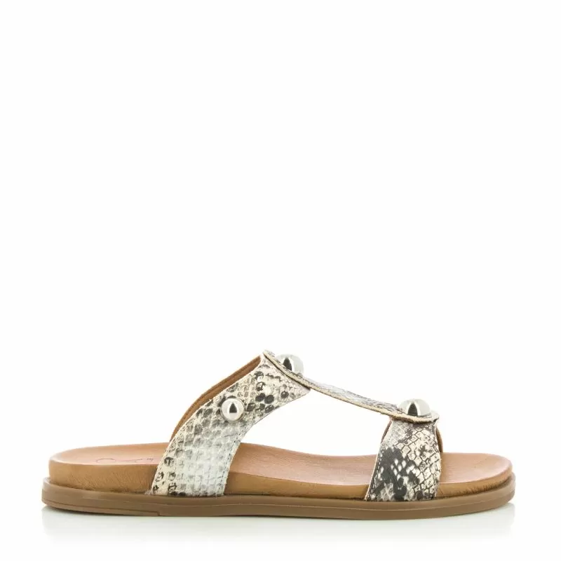 Дамски Равни Чехли  MODA IN PELLE - 25091ONEY  SNAKE 1050 49