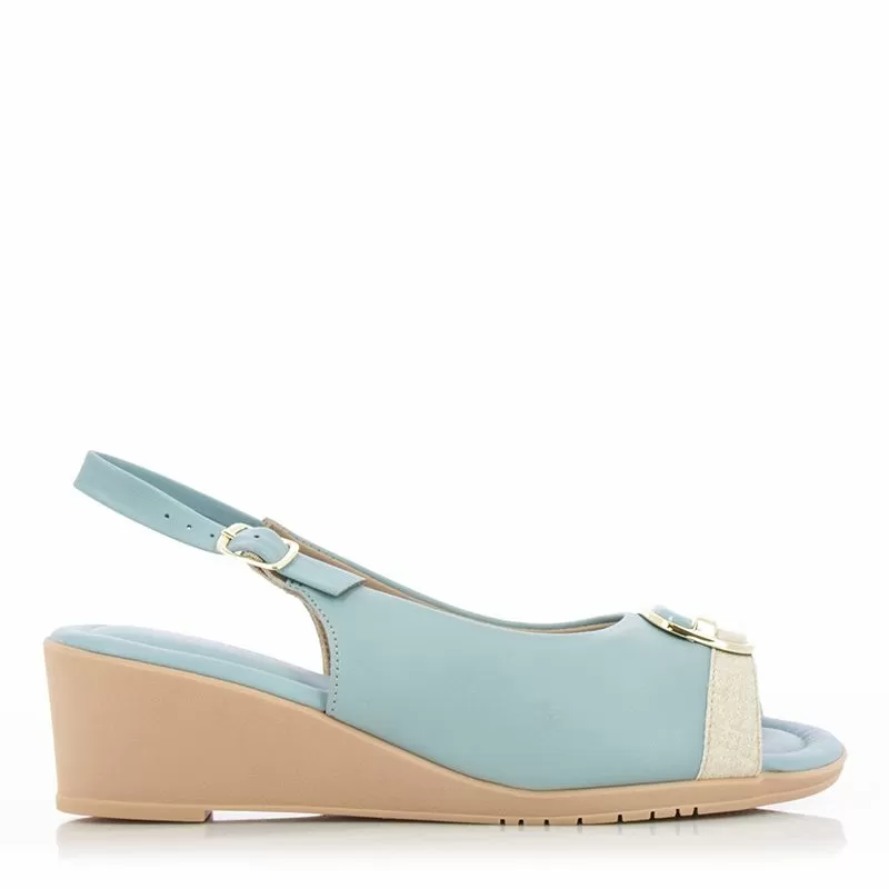 Дамски Сандали На Платформа  PICCADILLY - 16301003 STRETCH SOFT AZUL SKY