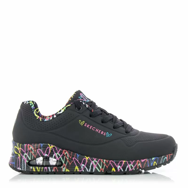 Дамски Сникърс SKECHERS - 155506 BBK UNO - LOVING LOVE