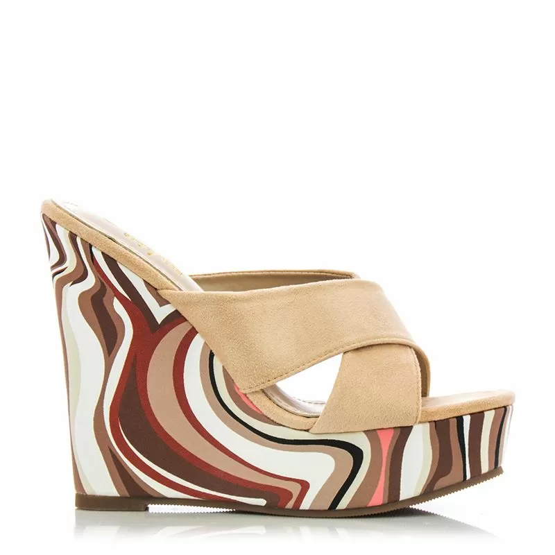 Дамски Чехли На Платформа  SERGIO TODZI - NA53  BEIGE