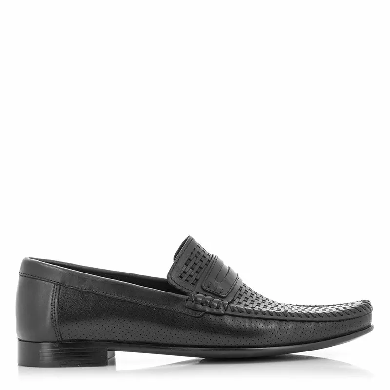 Мъжки Мокасини  SHERLOCK SOON - H 7650  BLACK R607