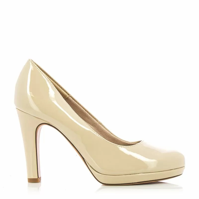 Токчета  TAMARIS - 1-1-22426-20 408  BEIGE PATENT