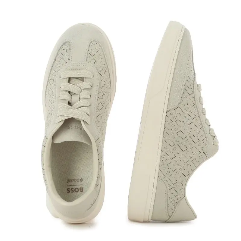 Дамски Сникърс BOSS - 50563364 KIERAN TENN MNBBLSR OPEN WHITE - Image 5