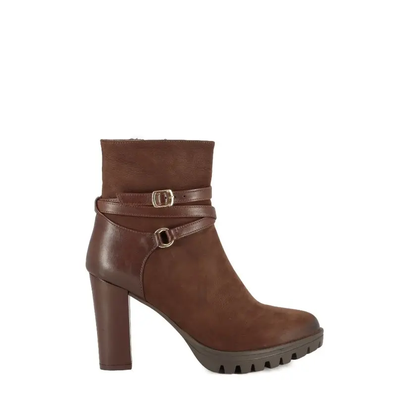 Дамски Боти На Ток CARLO FABIANI - 53647 brown